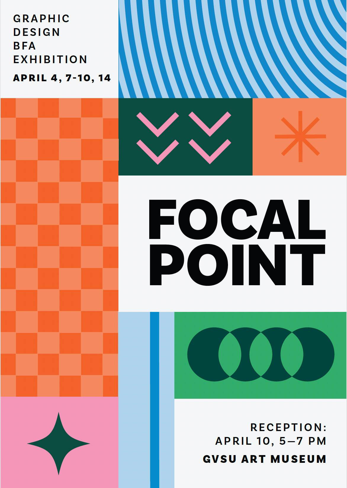 Postcard for BFA student exhibition Focal Point